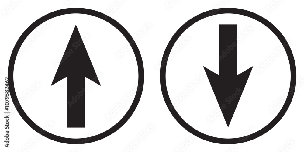 Up and Down Arrow Icon. Dual Direction Indicator for User Interface. Up and Down Arrow Icon. Dual Direction Indicator for User Interface.