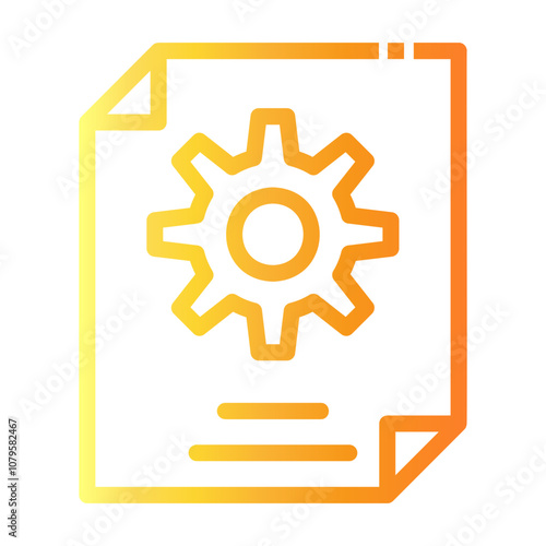expectation Line Gradient Icon