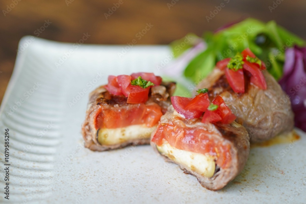 トマトとなすの肉包み ロース肉 トマトとなすの肉包み ロース肉