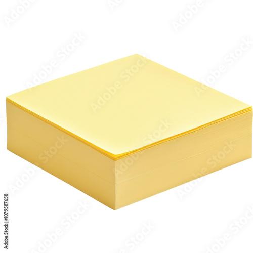 Obraz na płótnie stack of bright yellow sticky notes is neatly arranged, showcasing their vibrant color and smooth texture. Perfect for reminders and notes w salonie