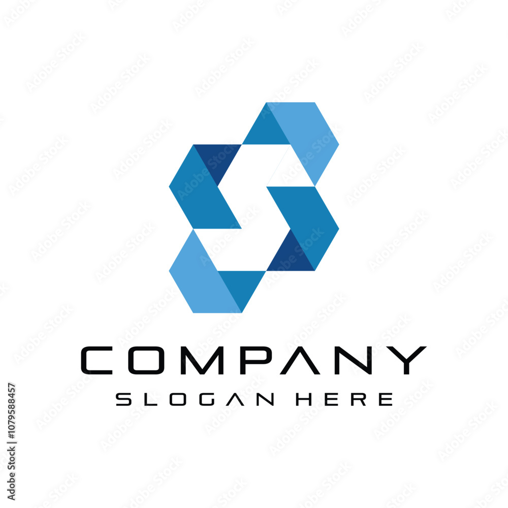 letter S tech logo design element vector template letter S tech logo design element vector template