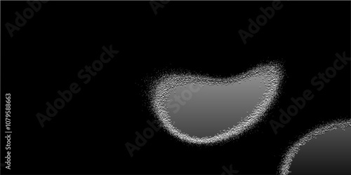 White powder splash set. White explosion on black background. Splash realistic effect.  Distressed white grainy texture. Dust overlay textured. Grain noise particles. 