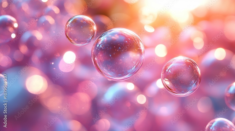 inflating soft bubbles background 3d rendering inflating soft bubbles background 3d rendering