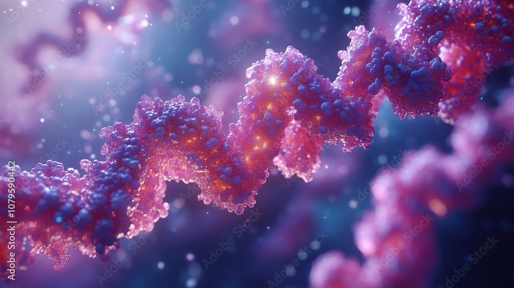 loop animation of dna and protein with biological concept 3d rendering loop animation of dna and protein with biological concept 3d rendering