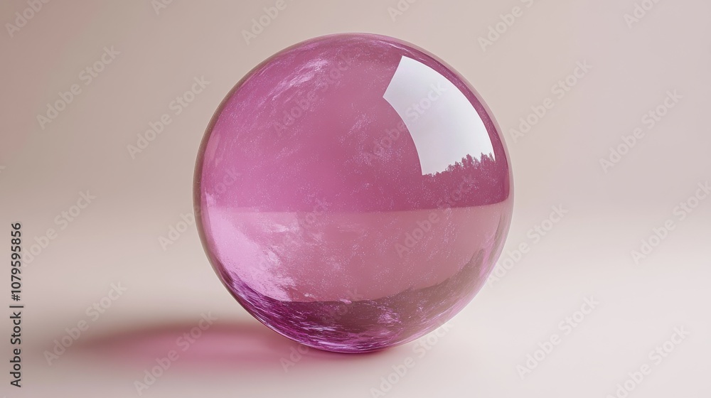 purple transparent cosmetics liquid ball 3d rendering purple transparent cosmetics liquid ball 3d rendering