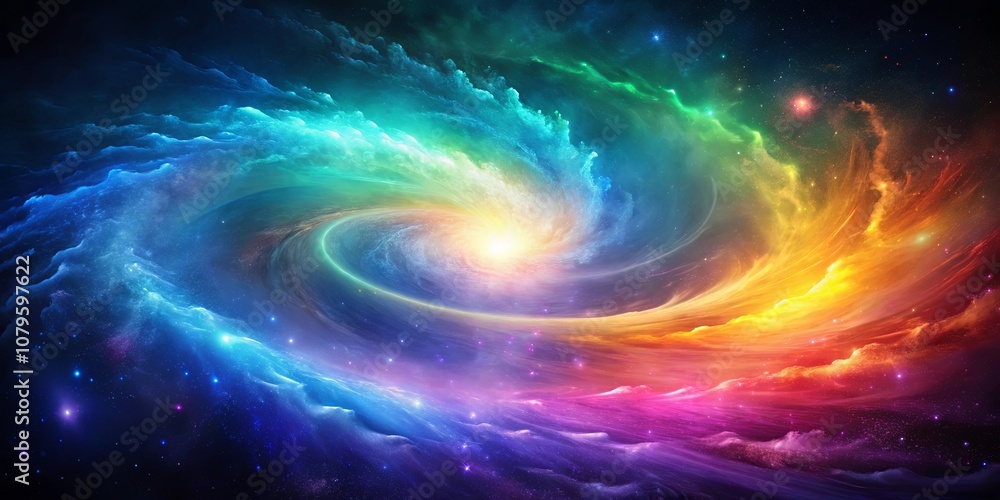 A swirling symphony of cosmic colors dances across a canvas of celestial light, creating a breathtaking vista of nebulae and stardust. A swirling symphony of cosmic colors dances across a canvas of celestial light, creating a breathtaking vista of nebulae and stardust.