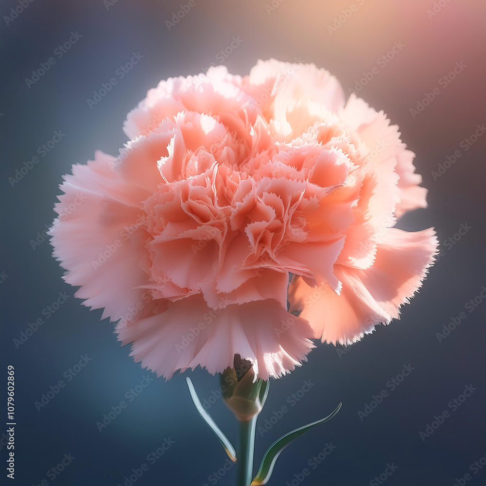 Fresh Carnation flower on natural background Fresh Carnation flower on natural background
