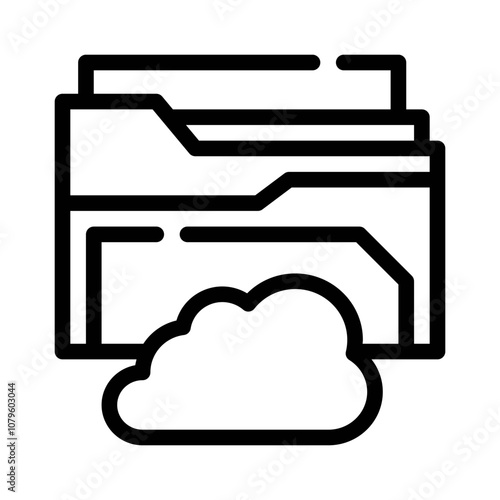 FTP Cloud  line icon