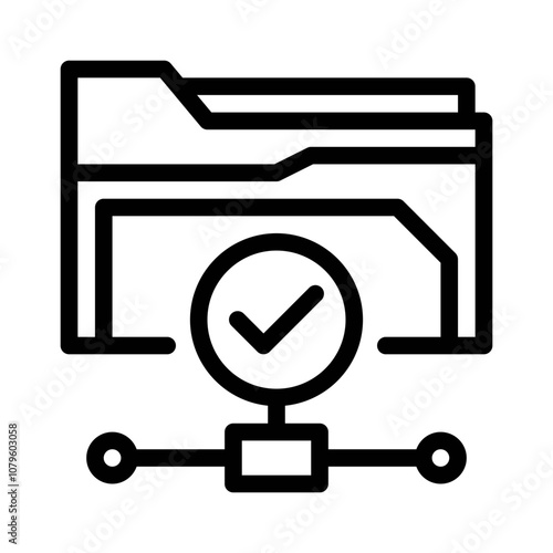 FTP Connection Check line icon