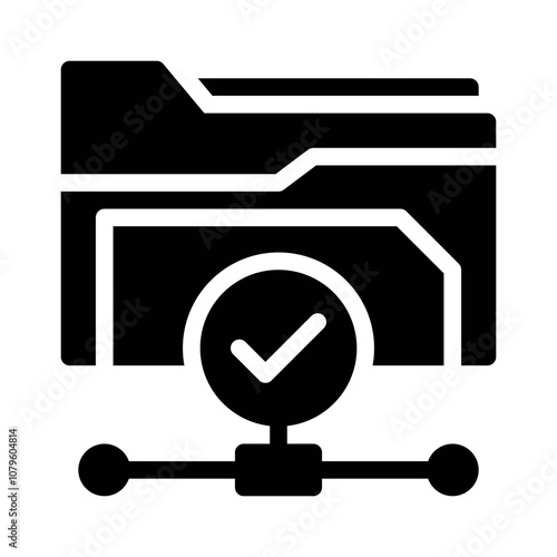 FTP Connection Check glyph icon