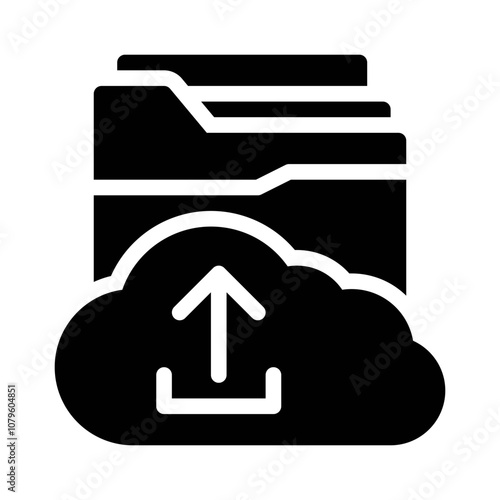 FTP Multi file glyph icon