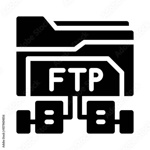 FTP File Management glyph icon