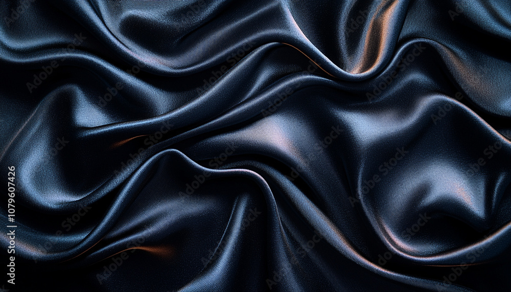 Smooth satin silk, shiny elegance, luxury decoration, vibrant generated by AI
