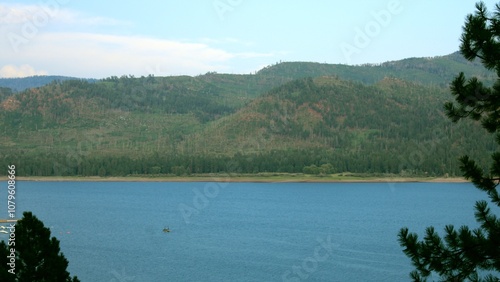 lake and mountains. Bayfield, Colorado photo