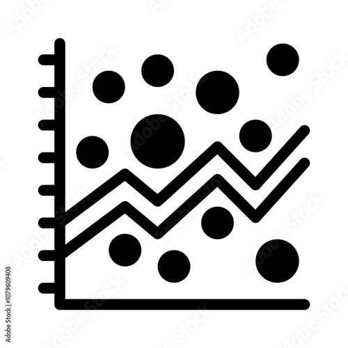 scatter plot glyph icon photo