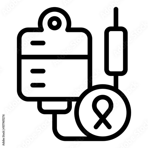 IV Drip for Chemotherapy outline icon