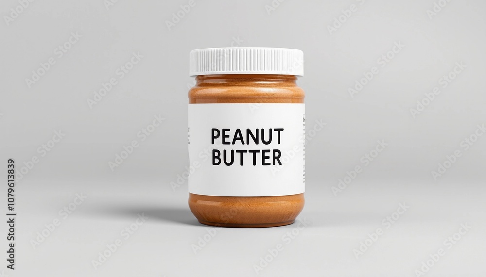 Realistic Detailed 3d Peanut Butter Spread Set. Vector illustration of Jar Mockup and Container with Label Realistic Detailed 3d Peanut Butter Spread Set. Vector illustration of Jar Mockup and Container with Label