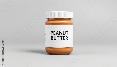 Realistic Detailed 3d Peanut Butter Spread Set. Vector illustration of Jar Mockup and Container with Label