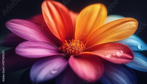 Purple daisy blossom in vibrant summer garden beauty generated by AI