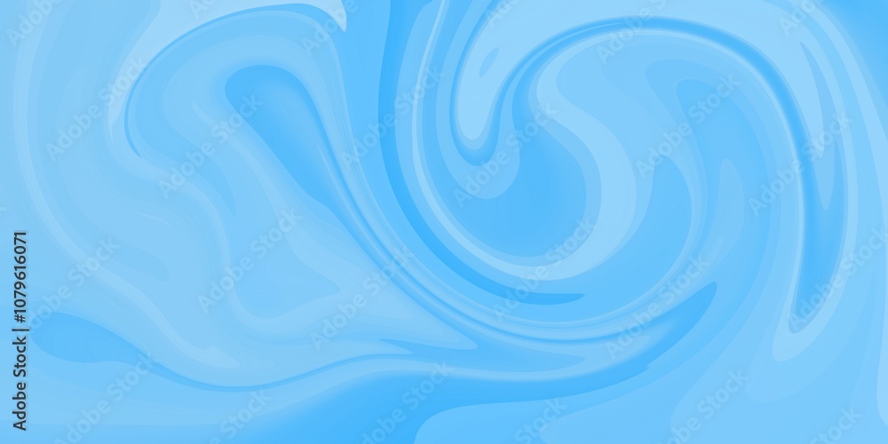Abstract swirling background with flowing marbleizing liquid pattern with light blue color blend combination Abstract swirling background with flowing marbleizing liquid pattern with light blue color blend combination