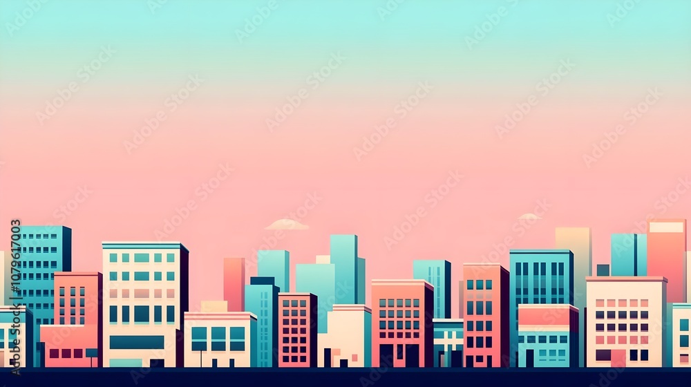 Cityscape Skyline Illustration Cityscape Skyline Illustration