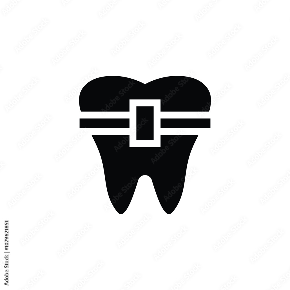 Dental icon logo design template isolated illustration Dental icon logo design template isolated illustration