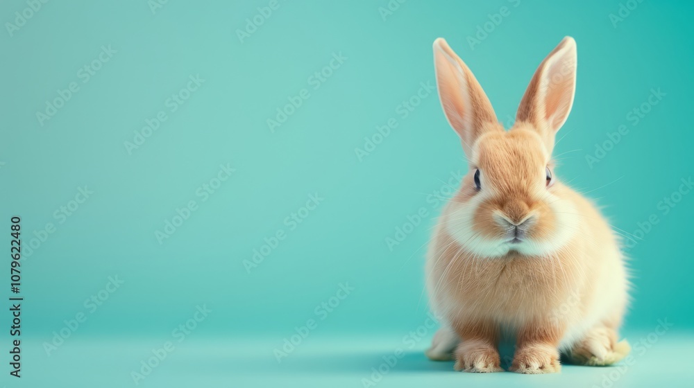 Obraz premium Elegant Bunny Posing on a Soft Background