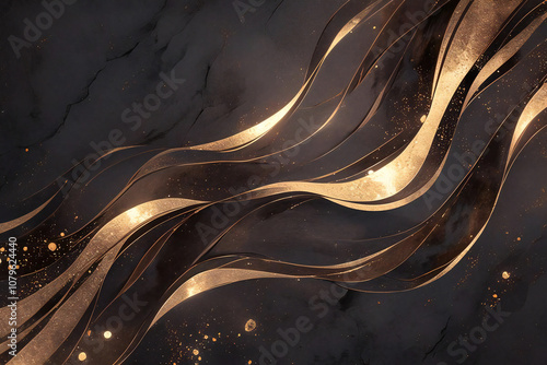 Fototapeta Naklejka Na Ścianę i Meble -  Golden Marble Abstraction