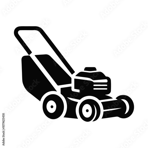 Lawnmower cut machine vector design