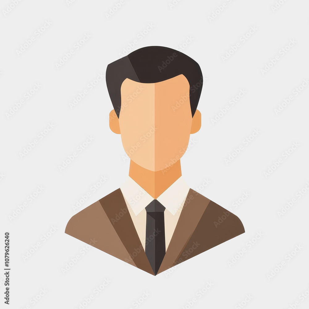Stylish and Professional Abstract Male Figure in Business Attire Featuring a Suit and Tie, Perfect for Corporate or Networking Themes in Marketing Material Stylish and Professional Abstract Male Figure in Business Attire Featuring a Suit and Tie, Perfect for Corporate or Networking Themes in Marketing Material