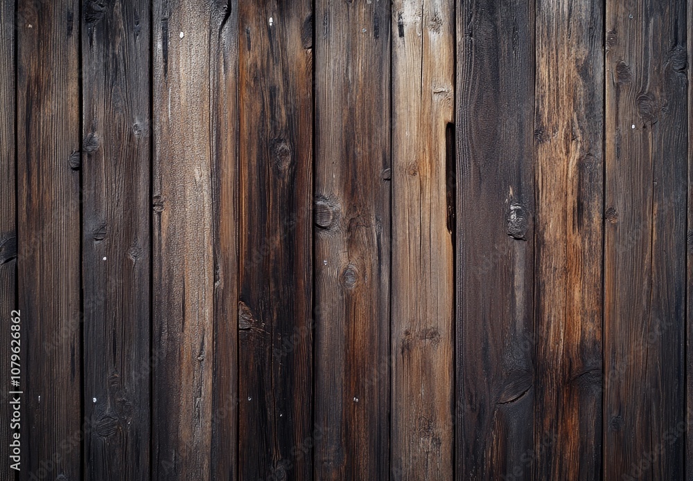 Naklejka premium Weathered wood texture with a rustic look.