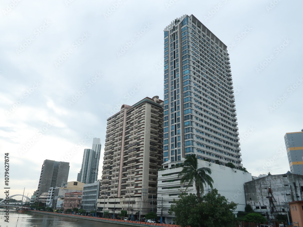 Modern High-Rise Buildings by the Riverside Modern High-Rise Buildings by the Riverside
