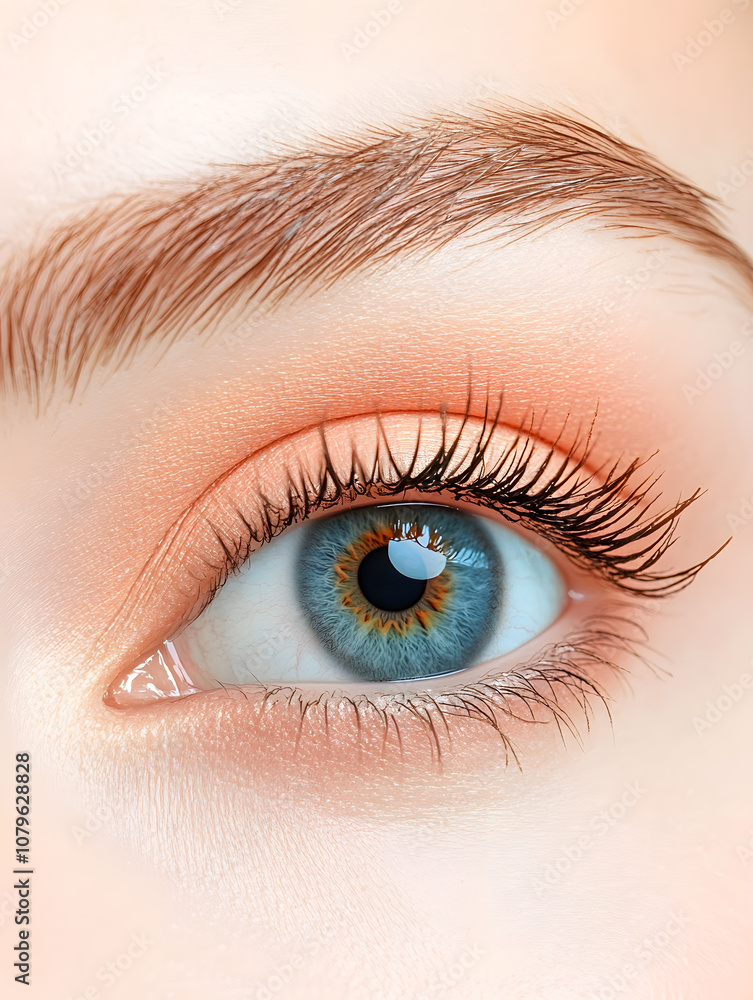 Obraz premium Elegant High-Fashion Beauty Portraits with Radiant Skin, Glamorous Makeup, and Luxurious Skincare Glow.