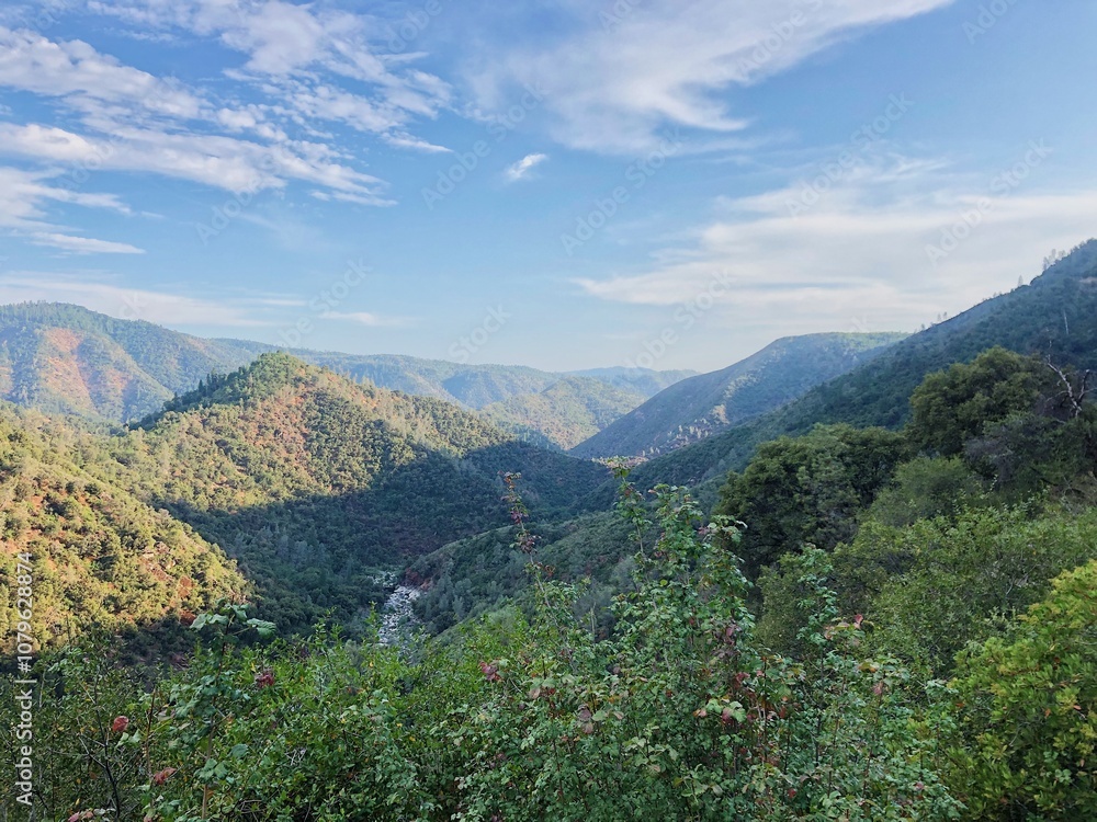 Naklejka premium Northern California Mountans