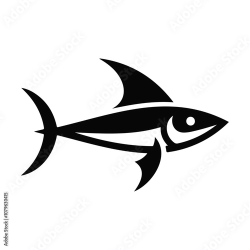 Aquatic underwater swordfish vector icon design