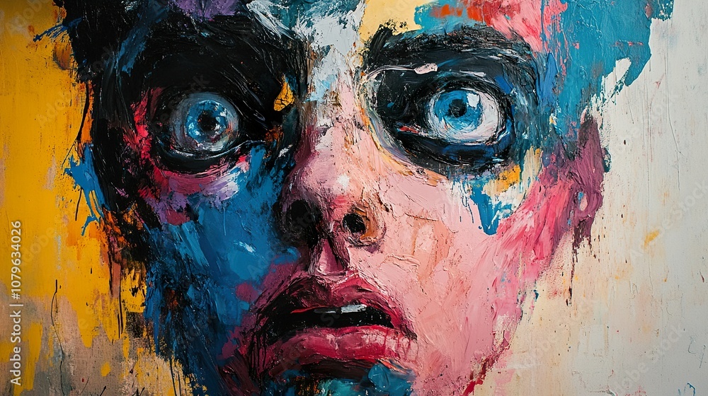 Abstract Portrait with Intense Gaze: A Study in Human Emotion Abstract Portrait with Intense Gaze: A Study in Human Emotion