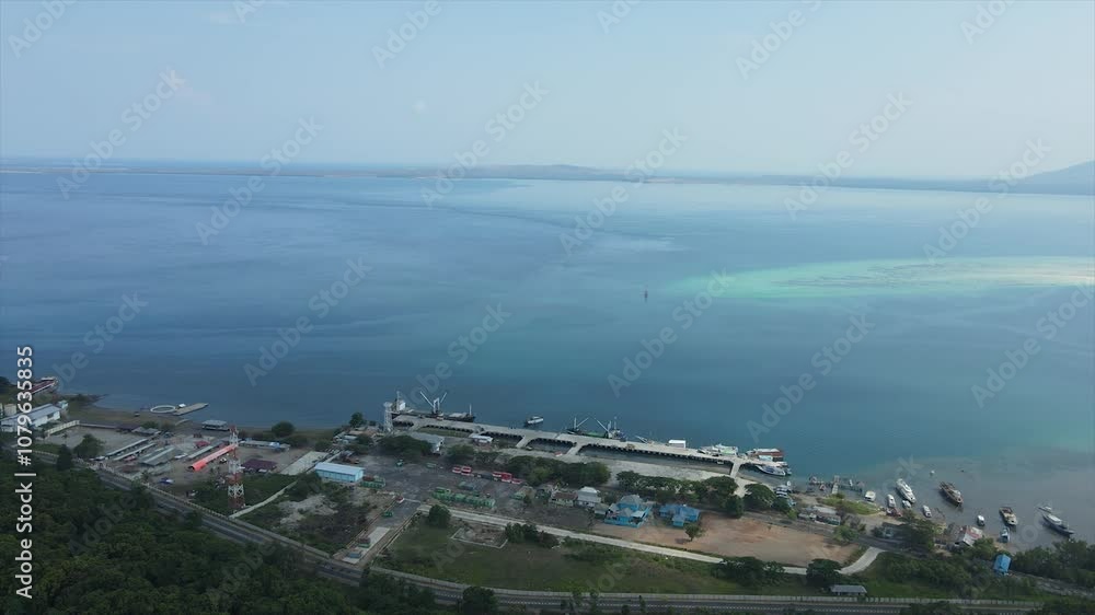aerial view of Lembata Islands, East Nusa Tenggara, Indonesia aerial view of Lembata Islands, East Nusa Tenggara, Indonesia