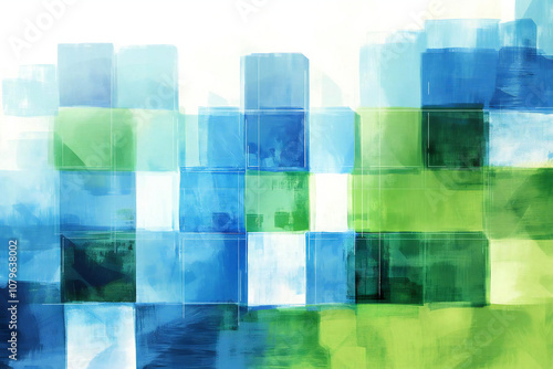 青の透明レイヤー