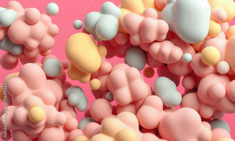Colorful pastel irregular shapes create playful and vibrant composition, evoking sense of whimsy and creativity. Ideal for backgrounds and design projects Colorful pastel irregular shapes create playful and vibrant composition, evoking sense of whimsy and creativity. Ideal for backgrounds and design projects