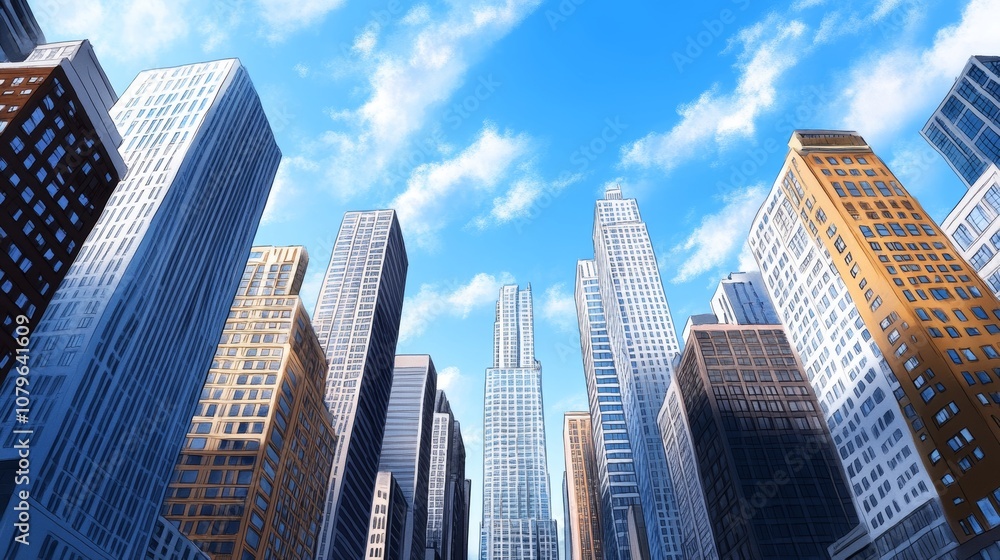 Skyscrapers Cityscape Urban Architecture Buildings Modern Highrises Downtown Metropolis Skyline Skyscrapers Cityscape Urban Architecture Buildings Modern Highrises Downtown Metropolis Skyline