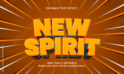 new spirit editable text effects with a kids and play theme