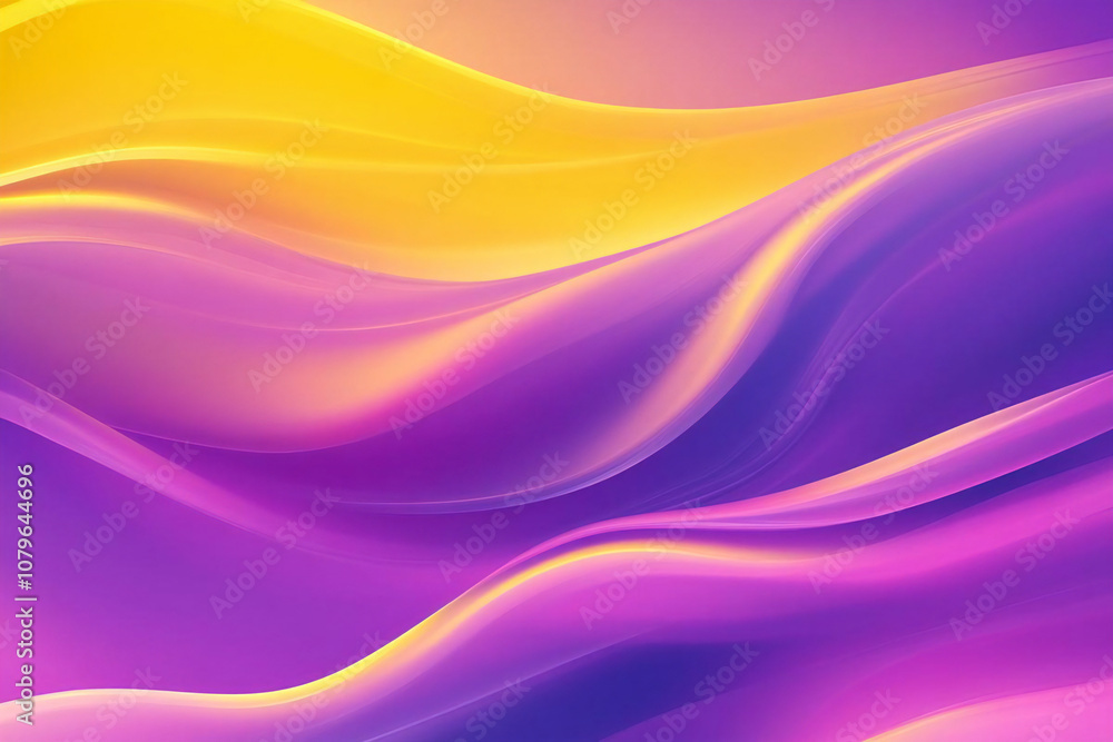 Fototapeta premium 流れる紫の抽象的なエネルギー