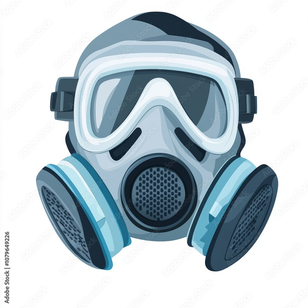 Industrial Respirator Mask Clip Art Safety Equipment Illustration Industrial Respirator Mask Clip Art Safety Equipment Illustration