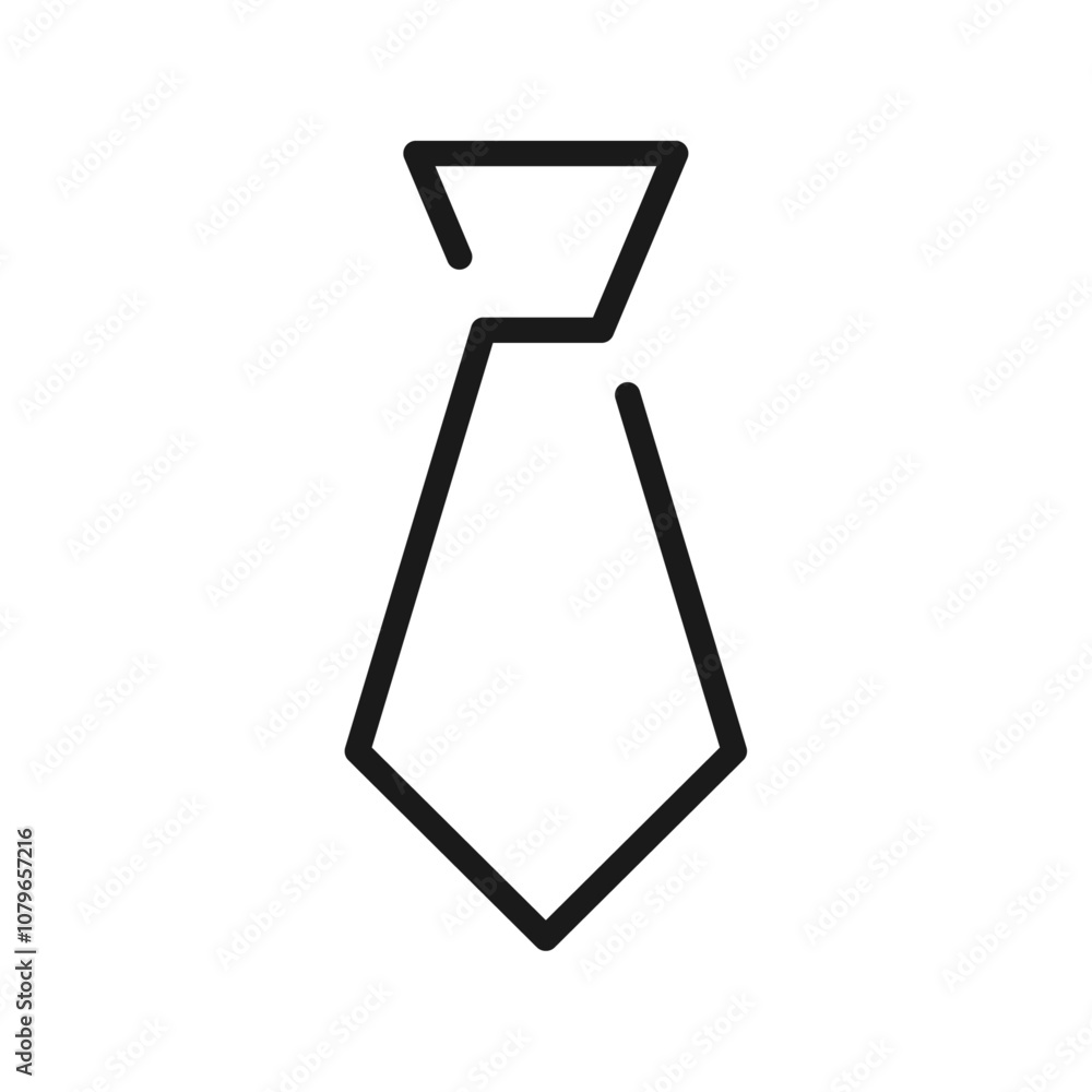 Tie line icon on white background. Tie line icon on white background.