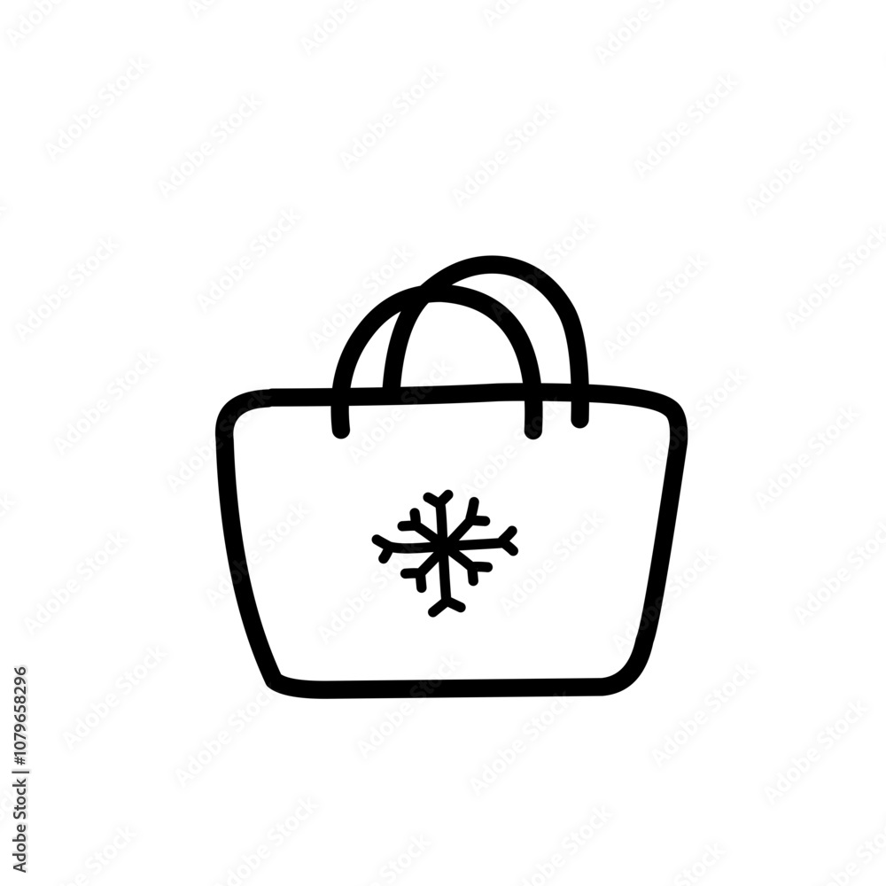 christmas shopping bag outline christmas shopping bag outline