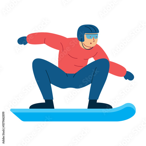 biathlon guy on snowboard