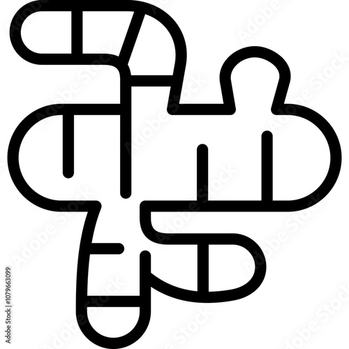 ginger icon illustration design with outline