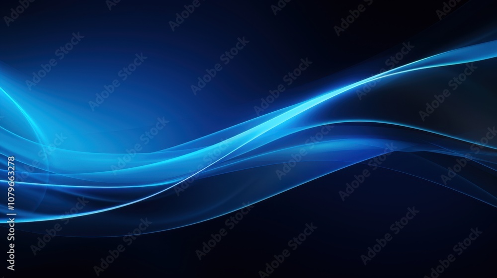 Abstract Blue Swirls on a Dark Background Abstract Blue Swirls on a Dark Background