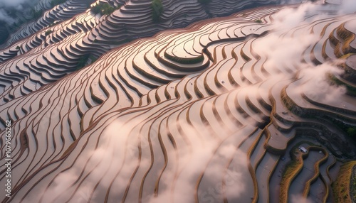 China's Yuanyang Rice Terraces photo