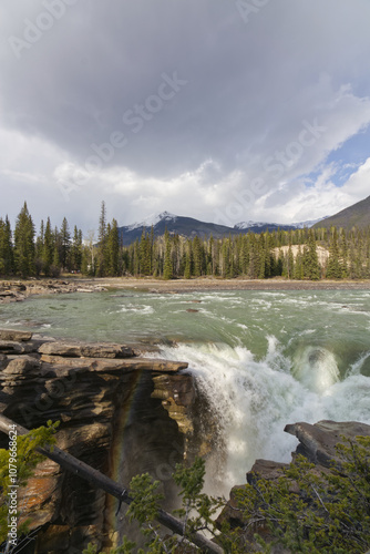 Athabasca Falls in the Spring photo